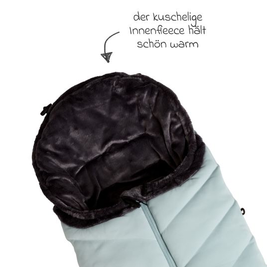 TFK Thermo-Fleece Fußsack mit verlängerbarem Fußteil - Blau