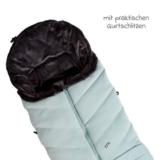 TFK Thermo-Fleece Fußsack mit verlängerbarem Fußteil - Blau