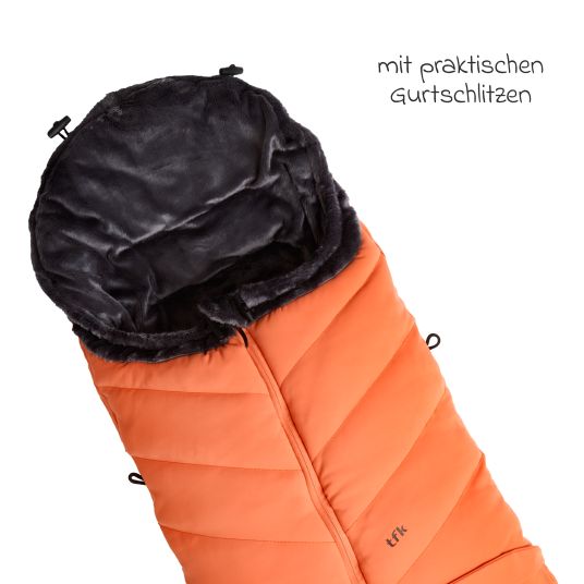 TFK Thermo fleece footmuff with extendable foot section - salmon