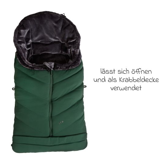 TFK Thermo-Fleece Fußsack mit verlängerbarem Fußteil - Olive