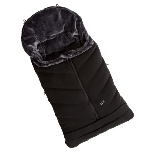 TFK Thermo fleece footmuff with extendable foot section - black