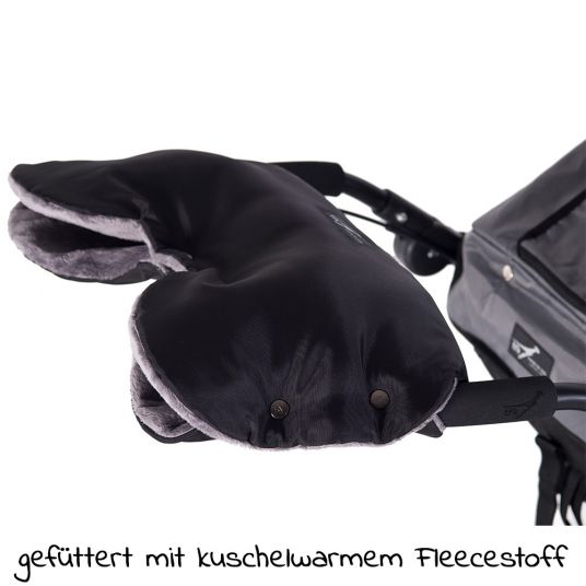 TFK Universal Fleece-Handwärmer / Handmuff - Schwarz