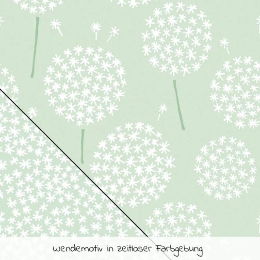 Theraline 4-tlg. Stillkissen Sparset Das Original 190 cm inkl. 2 Bezügen + Mikroperlen-Nachfüllpack 9,5 l - Leaves & Pusteblume