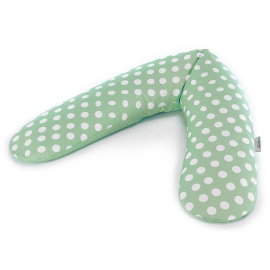 Theraline Cover for nursing pillow The Original 190 cm - Indie Dots - green