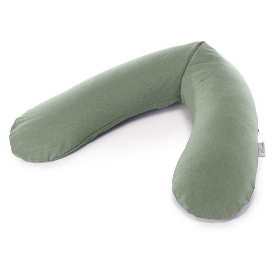 Theraline Cover for nursing pillow The Original 190 cm - Melange Jersey - khaki green