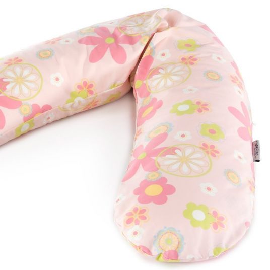 Theraline Cover for nursing pillow The Original - Retro Flower Pink