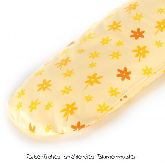 Theraline Replacement cover for nursing pillow The Comfort 180 cm - Floral - Yellow