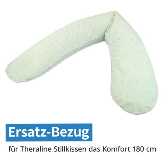 Theraline Ersatzbezug für Stillkissen Das Komfort 180 cm - Feine Blümchen