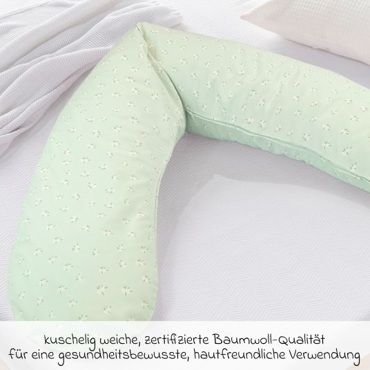 Theraline Fodera di ricambio per cuscino per allattamento Das Komfort 180 cm - Fiori fini