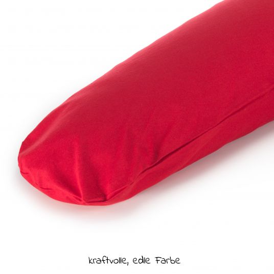 Theraline Coperta di ricambio per il cuscino per allattamento The Comfort - Jersey 180 cm - Rosso
