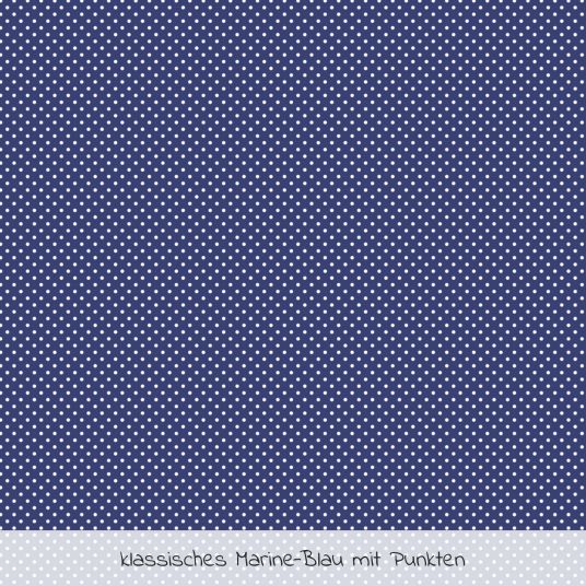 Theraline Replacement cover for nursing pillow The Original 190 cm - dots - Navy