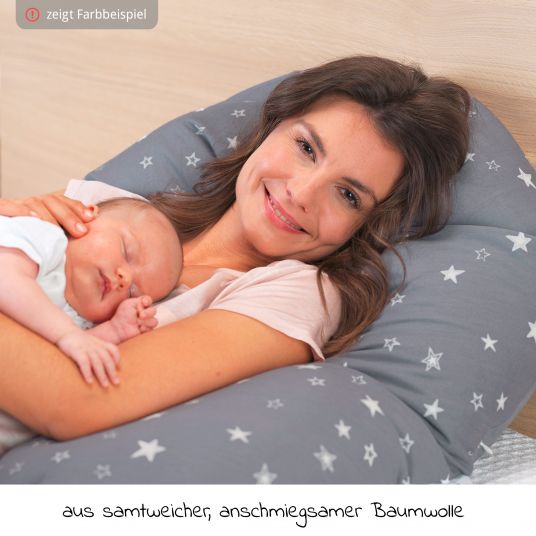 Theraline Replacement cover for nursing pillow The Original 190 cm - Starfish