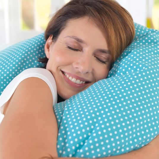 Theraline Nursing pillow The original 190 cm - Dots Laguna