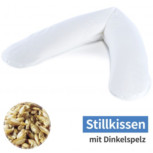 Theraline Stillkissen Das Original - Dinkelspelz-Füllung 190 cm - ohne Bezug