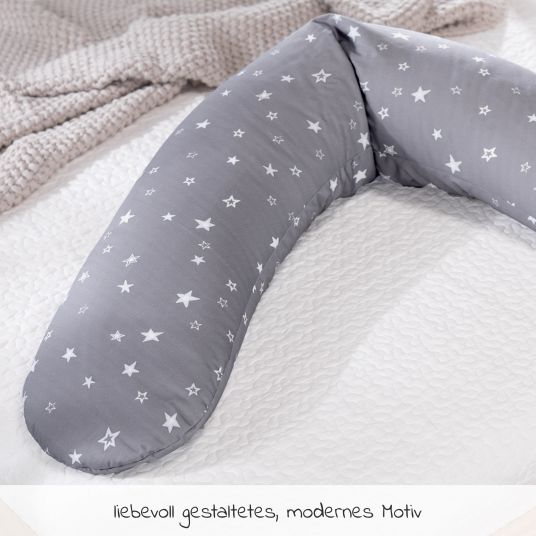 Theraline Nursing pillow The Original with spelt filling incl. cover 190 cm - starry sky