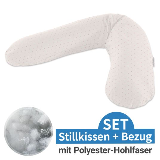Theraline Nursing pillow The Original with polyester hollow fiber filling incl. cover 190 cm - Cross