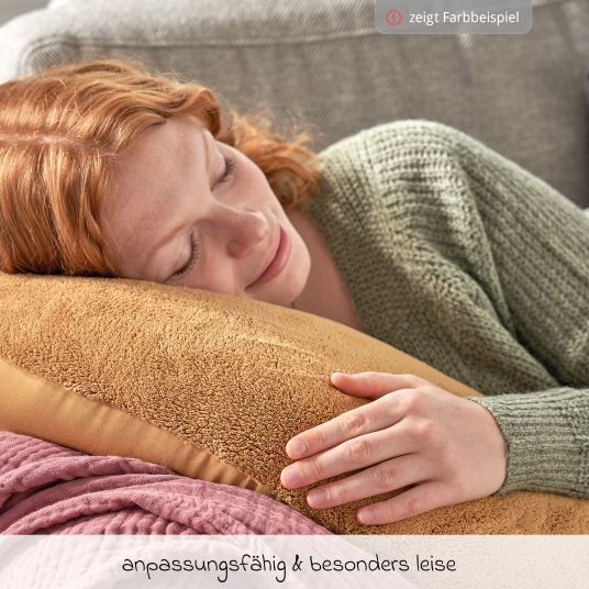 Theraline Nursing pillow The plush moon with microbead filling 140 cm - cream