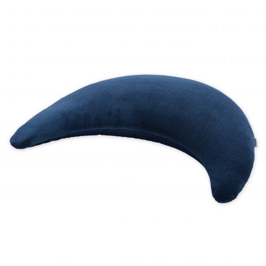 Theraline Nursing pillow The plush moon with microbead filling 140 cm - Dark blue