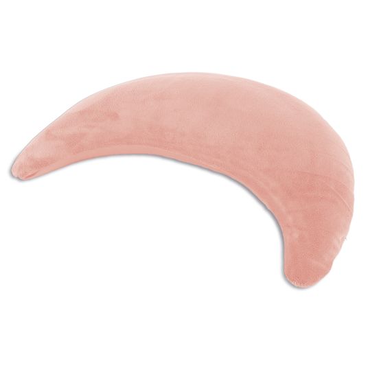 Theraline Nursing pillow The plush moon - with microbead filling 140 cm - powder pink