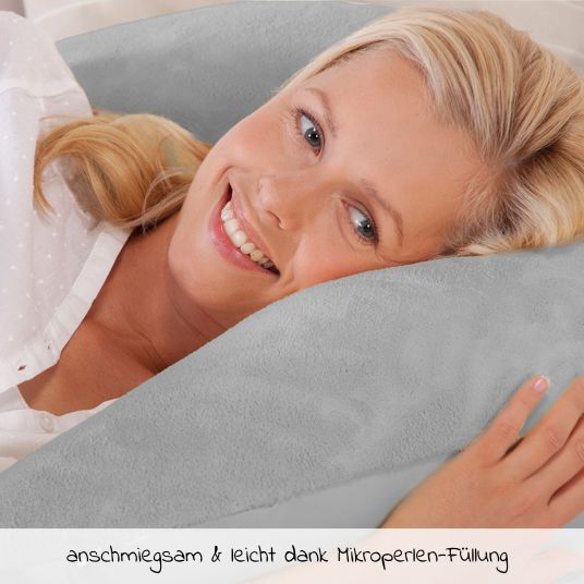 Theraline Plüschmond Nursing Cushion - Silver Grey