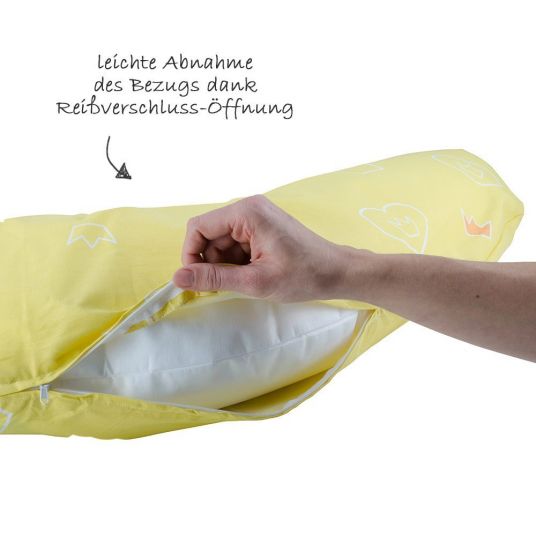 Theraline Stillkissen Dodo Pillow 170 cm - Krönchen Gelb