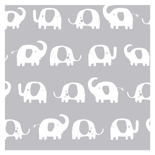 Theraline Nursing Pillow Comfort 180 cm - Elephant Herd - Grey