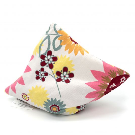 Theraline Heat cushion with cherry pit filling 19 x 19 cm - summer flowers