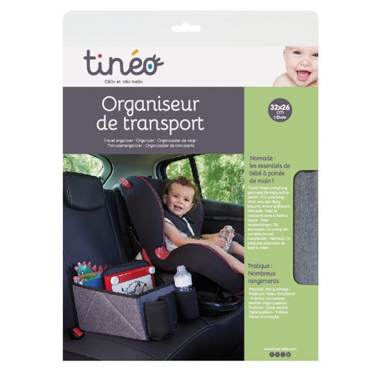 Tineo Car Back Seat Organizer Travel - Gray