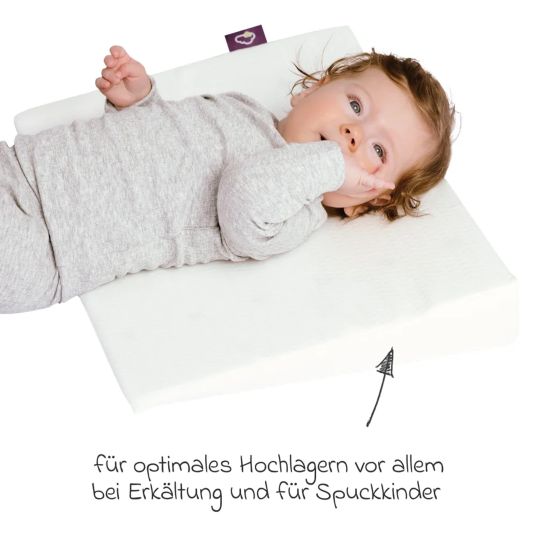 Träumeland Keilkissen Maxi Spezialbabykissen zum Hochlagern (6 - 18 Monate) 35 x 60 cm