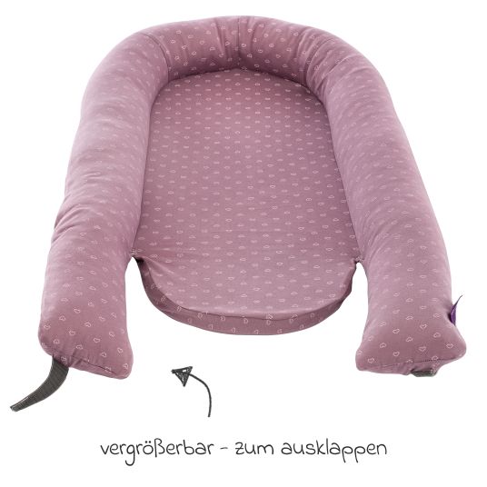 Träumeland Home Comfort cuddly nest with soft foam mattress - Heartsome