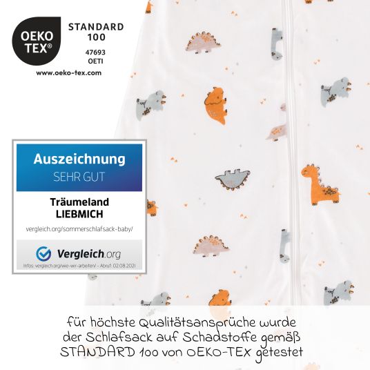 Träumeland Sommerschlafsack Liebmich - Dinolino - Gr. 60