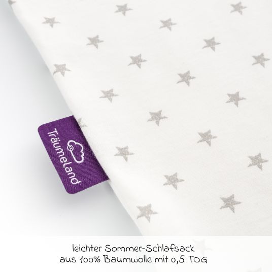 Träumeland Liebmich summer sleeping bag - stars - gray - size 60