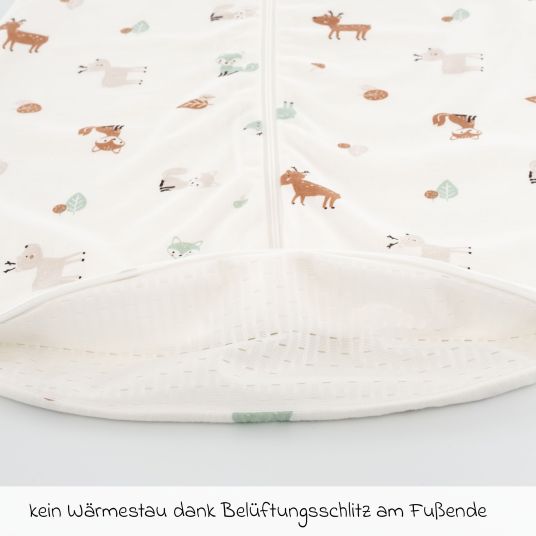 Träumeland Liebmich summer sleeping bag - forest animals - size 60