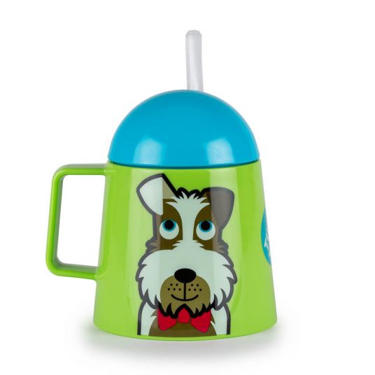 Tum Tum Drinking cup with straw - dog Scruff
