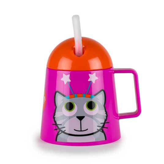 Tum Tum Drinking cup with straw - Cat Bluebell