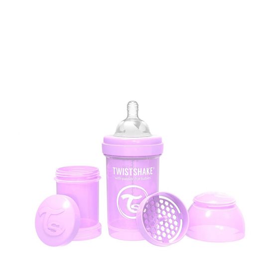 Twistshake Anti-Kolik Babyflaschen Set 180ml - Flieder