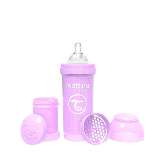Twistshake Anti colic baby bottle set 260ml - Lilac