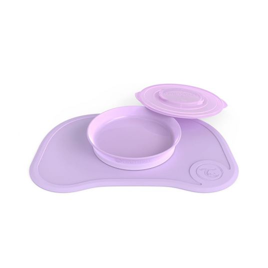 Twistshake Placemat with plate & lid - Lilac