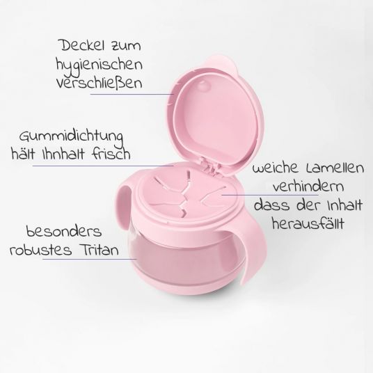 ubbi Snack container - Tweat - Blush Pink