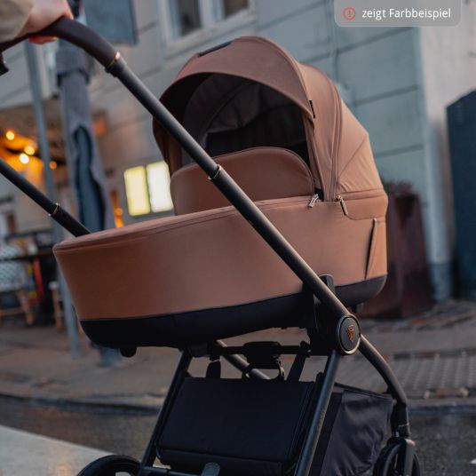 Venicci Babywanne für Sportwagen Claro inkl. Wickeltasche und Regenschutz - Noir