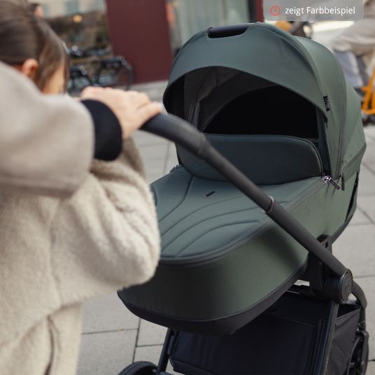 Venicci Navicella per passeggino Claro con borsa fasciatoio e parapioggia - Noir