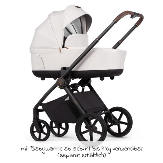 Venicci Buggy & pushchair Claro up to 22 kg with telescopic push bar, reclining position incl. leg cover - Vanilla