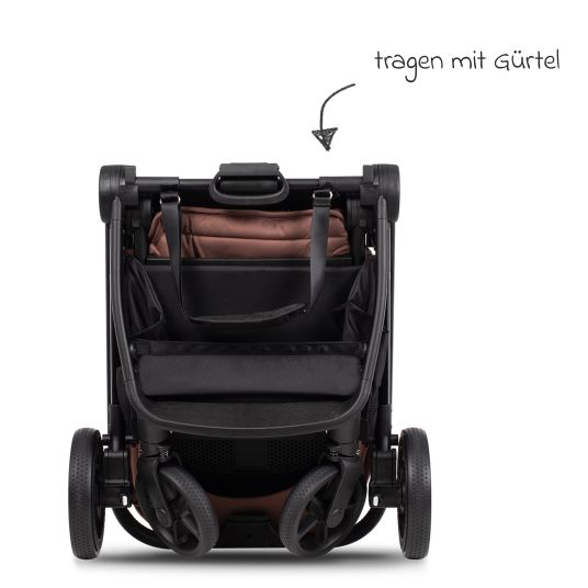 Venicci Buggy & Sportwagen Vero bis 22 kg mit Teleskopschieber, Liegeposition inkl. Regenschutz, Tragegurt & Beindecke - Blush