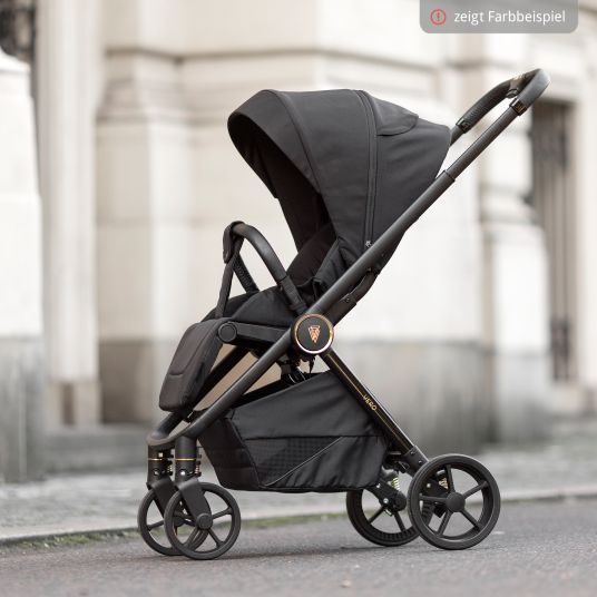 Venicci Buggy & Sportwagen Vero bis 22 kg mit Teleskopschieber, Liegeposition inkl. Regenschutz, Tragegurt & Beindecke - Blush