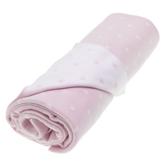 Vinter & Bloom Baumwolldecke - Dots Oganic - aus 100% Bio-Baumwolle - Pink Rose