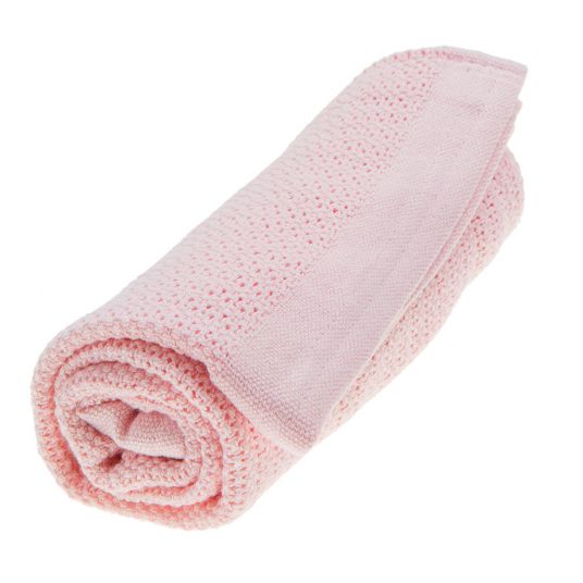 Vinter & Bloom Snuggle blanket Soft Grid - Blossom Pink