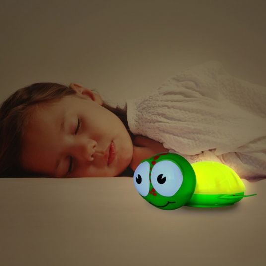 Vital Innovations Babyzoo Luce notturna con timer - Tartaruga Giallo Verde