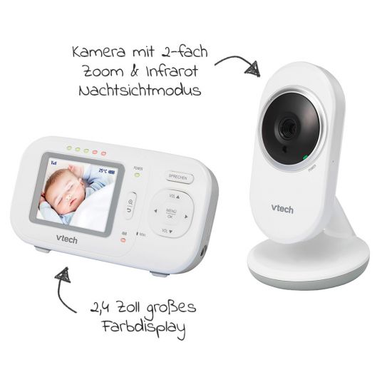 Vtech Video Baby Monitor VM320 - 2,4 pollici