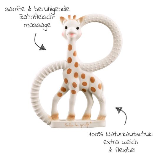 Vulli Beißring aus Naturkautschuk - Sophie la girafe® So Pure - extra weich