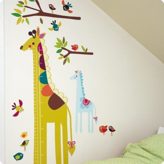 Wallies Wall sticker yardstick - giraffe